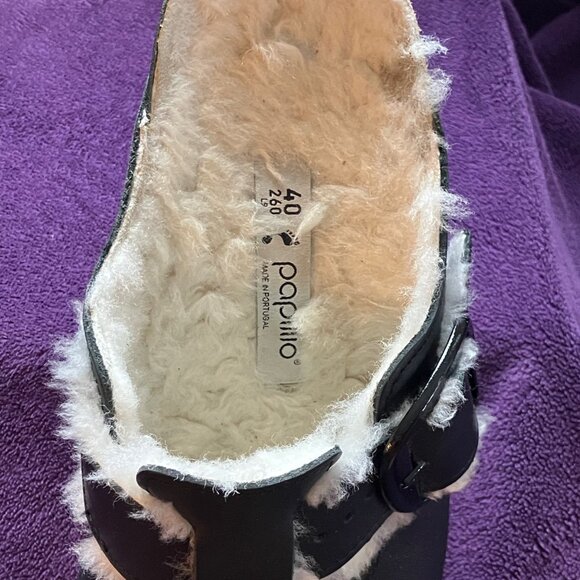 Birkenstock Papillio shearling clogs, wedge heel - Picture 4 of 6